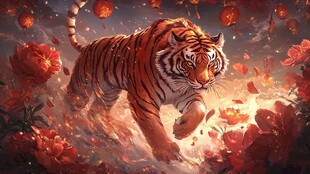 瑞虎贺岁 繁花相伴