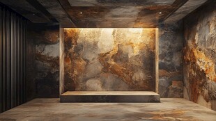 奢华大理石室内展示空间