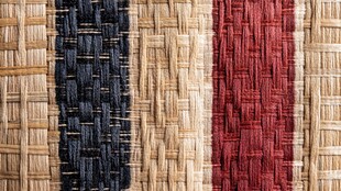 多彩条纹编织纹理图案