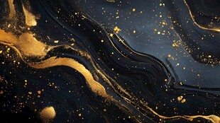 黑金流动纹理 奢华艺术背景