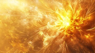 金色梦幻光芒爆炸特效图