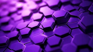 紫色六边形科技质感图案