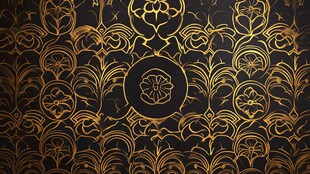 黑金奢华花纹背景图案