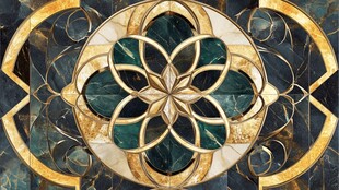 奢华大理石金属花纹图案