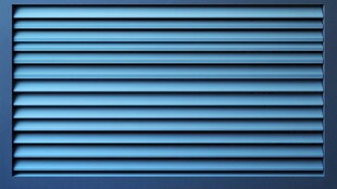 蓝色百叶窗特写