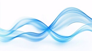 蓝色动感流线抽象背景图