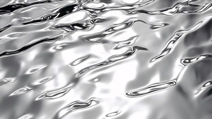 银色水波纹理背景图