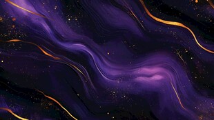 梦幻紫金流动抽象背景图