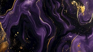 紫金色流体艺术纹理背景