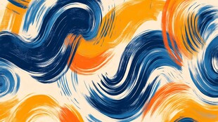 抽象动感波浪艺术图案