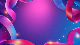 梦幻彩带背景图