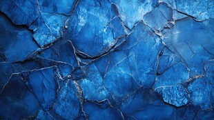 蓝色碎裂纹理背景图
