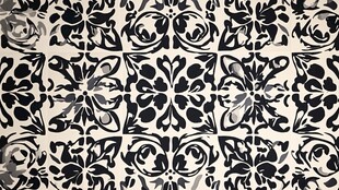 黑白花纹图案装饰素材