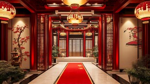 中式典雅门厅 尽显东方韵味