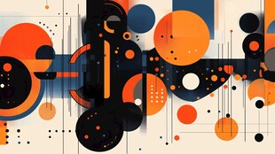 抽象几何艺术图案设计