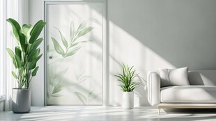 清新绿植装点简约室内空间