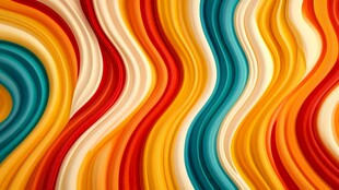 绚丽多彩波浪纹理背景图