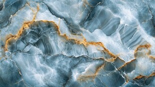 蓝金大理石纹理背景图