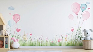 童趣墙贴打造温馨儿童房