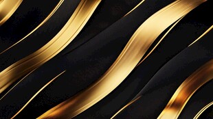 黑金质感流动线条背景图