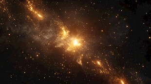 璀璨星系闪耀宇宙空间
