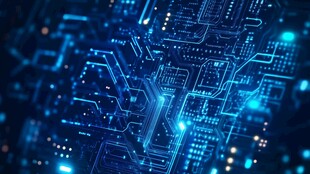 科技感电路板的未来视效