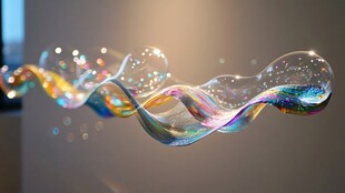 梦幻炫彩流动气泡