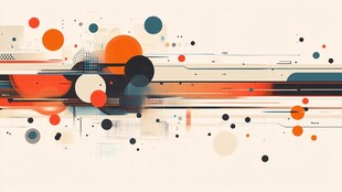 动感几何抽象线条背景图