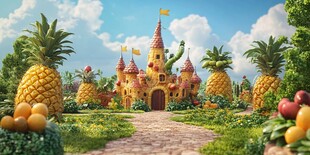 梦幻菠萝城堡童话世界