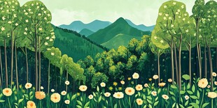 春日山林花海美景