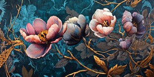 梦幻花卉图