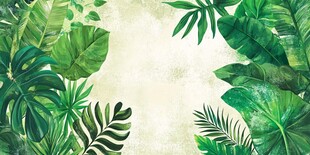 热带绿植背景图