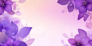 梦幻紫色花卉背景图