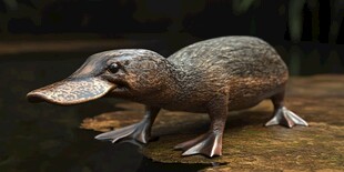 可爱鸭嘴兽模型展示