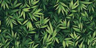 翠绿竹叶无缝背景图案