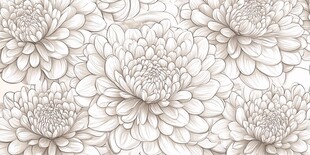 素雅菊花无缝图案纹理