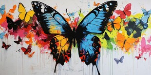 多彩蝴蝶绘 灵动艺术之美