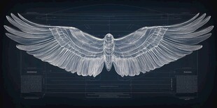 透明鹰翼设计图