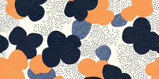 几何图案花卉风抽象背景