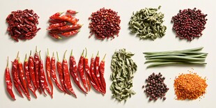 多样香辛料展示