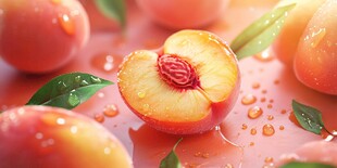 多汁鲜桃 水润诱人时刻