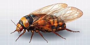 色彩斑斓的昆虫插画