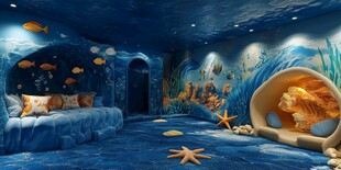 梦幻海底主题卧室空间