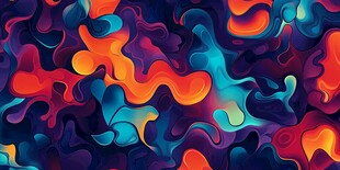 绚丽流体抽象艺术图案