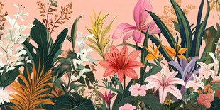 缤纷花卉营造梦幻植物景观