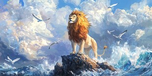 狮立浪尖 尽显王者风范