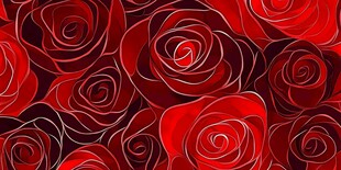 红玫瑰图案背景