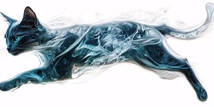 梦幻烟雾猫 灵动飘逸身姿