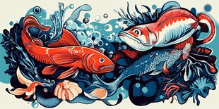 海底鱼群的奇幻共生图景