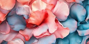 梦幻色彩花瓣艺术纹理